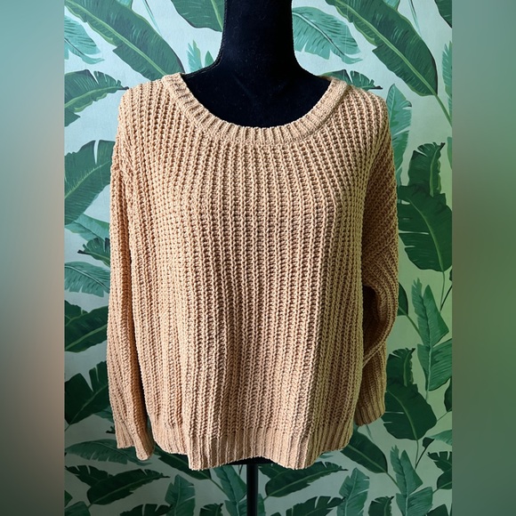 Carly Jean Los Angeles Sweaters - Carly Jean Los Angeles Sweater Mustard Tan Size M NWOT